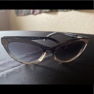 Dsquared Black ombré embellished cateye sunglasses